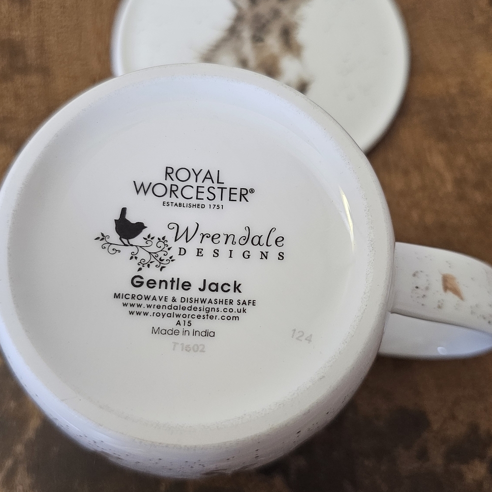 Royal Worcester Donkey Mug - White and Brown - Picture 4 of 5